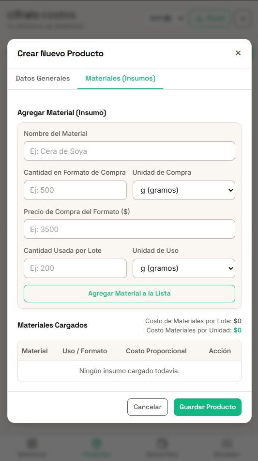 Cifralo Costos